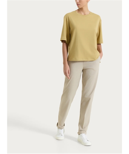 Ragno DN17TO - Maglietta donna boxy in fresco cotone Ultralight. Colore: khaki C74
