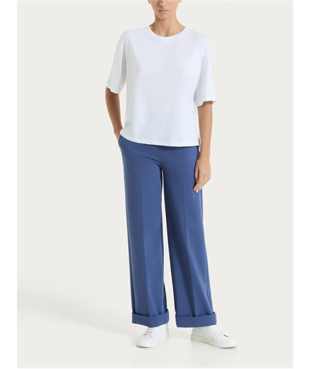 Ragno DN17TO - Maglietta donna boxy in fresco cotone Ultralight. Colore: Bianco 010