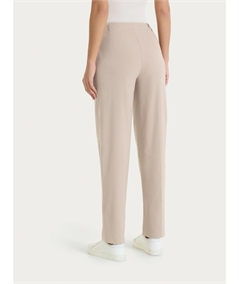 Ragno DS29PF - Pantalone Donna a Carota con Tasche - Linen Super Fresh Ragno - Fit Estivo Tapered. Colore: Crokery C84