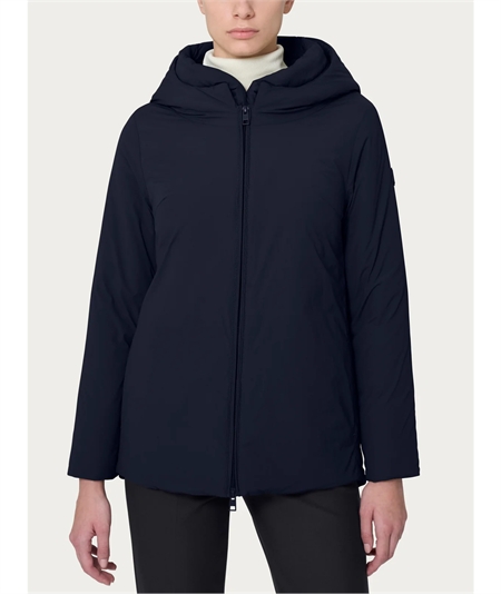 Ragno DE56KU - Piumerino - Parka con cappuccio imbottito in lana Merino. Colore: Nero 020