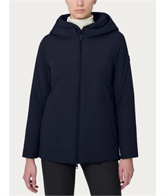 Ragno DE56KU - Piumerino - Parka con cappuccio imbottito in lana Merino. Colore: Nero 020