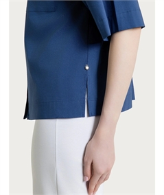 Ragno DH15S - Camicia manica corta e tasche sul petto in cotone Super Fresh Colore: Oceana C70