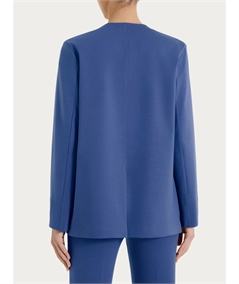 Ragno D293GC- Blazer Estivo da Donna Destrutturato Senza Revers in Cotone Compact Light. Colore: Oceana C70