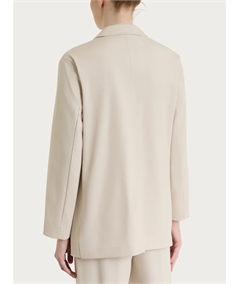DS13GA -  Blazer Donna Estivo Ragno: Giacca Destrutturata in Compact Light a 1 Bottone. Colore: Champignon 786