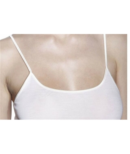 Ragno Art. 07402E - Top intimo donna lana merino e seta. Colore Bianco lana 002