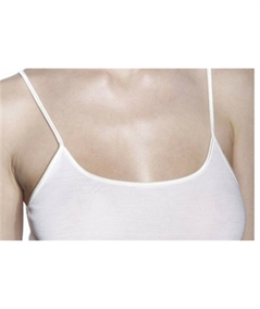 Ragno Art. 07402E - Top intimo donna lana merino e seta. Colore Bianco lana 002