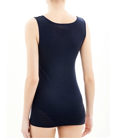 Ragno Art. 706292 - Canotta donna spalla larga Wonderwool lana merino extrafine. Colore: Blu Navy