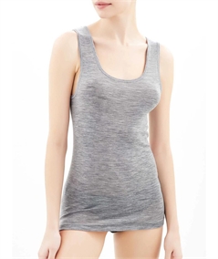 Ragno Art. 706292 - Canotta donna spalla larga Wonderwool lana merino extrafine. Colore: Grigio Melange
