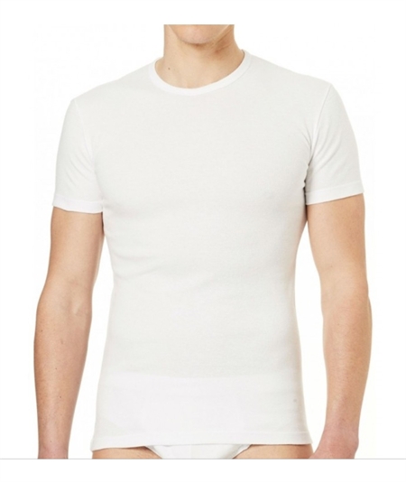 Ragno Art. 065457 - Maglia intima uomo manica corta in lana merino e cotone. Colore: Bianco 002