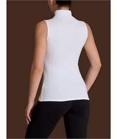 Ragno D274AX Maglia sottogiacca smanicato collo Lupetto in caldo cotone Biologico. Colore: Avorio 004
