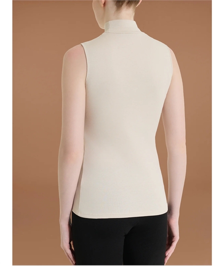 Ragno D274AX Maglia sottogiacca smanicato collo Lupetto in caldo cotone Biologico. Colore: Champignon 786