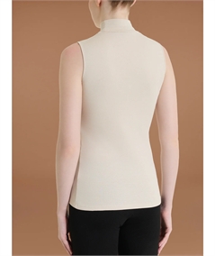 Ragno D274AX Maglia sottogiacca smanicato collo Lupetto in caldo cotone Biologico. Colore: Champignon 786