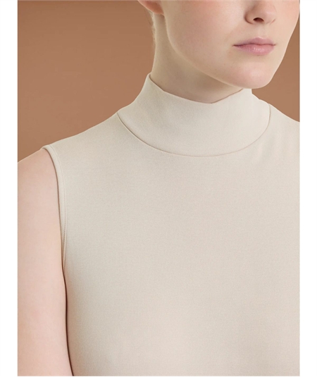 Ragno D274AX Maglia sottogiacca smanicato collo Lupetto in caldo cotone Biologico. Colore: Champignon 786