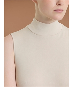 Ragno D274AX Maglia sottogiacca smanicato collo Lupetto in caldo cotone Biologico. Colore: Champignon 786
