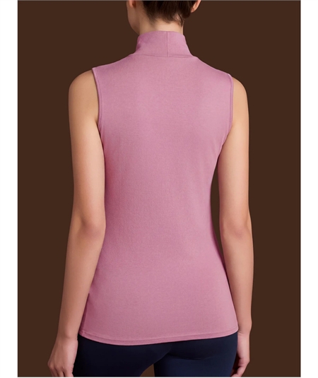 Ragno D274AX Maglia sottogiacca smanicato collo Lupetto in caldo cotone Biologico. Colore: Rosa Antico C09