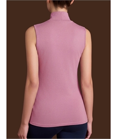 Ragno D274AX Maglia sottogiacca smanicato collo Lupetto in caldo cotone Biologico. Colore: Rosa Antico C09