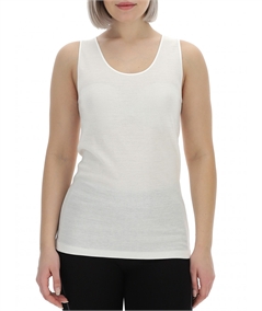 Ragno Art. 072452 - Canotta intima donna lana cotone. Colore: Bianco lana 002