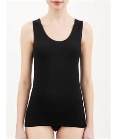 Ragno Art. 072452 - Canotta intima donna lana cotone. Colore: Nero 020