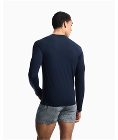 Maglia uomo Emporio Armani girocollo in Modal. Colore: Bleu
