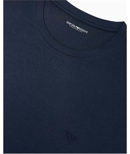 Maglia uomo Emporio Armani girocollo in Modal. Colore: Bleu