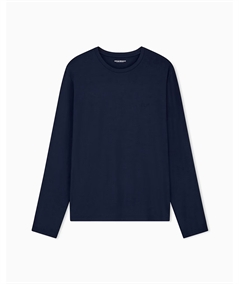 Maglia uomo Emporio Armani girocollo in Modal. Colore: Bleu