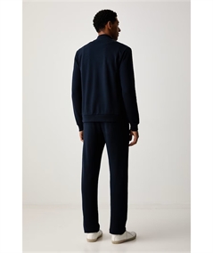 Tuta da Uomo Longewear con ZIp in Cotone Felpato Emporio Armani. Colore: Bleu