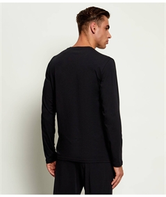 EM000616 AF25026 Pigiama Uomo Girocollo in Jersey di Cotone Elasticizzato con Polsini Emporio Armani. Colore: Blu
