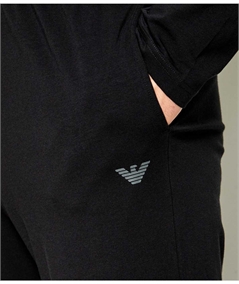 EM000616 AF25026 Pigiama Uomo Girocollo in Jersey di Cotone Elasticizzato con Polsini Emporio Armani. Colore: Blu