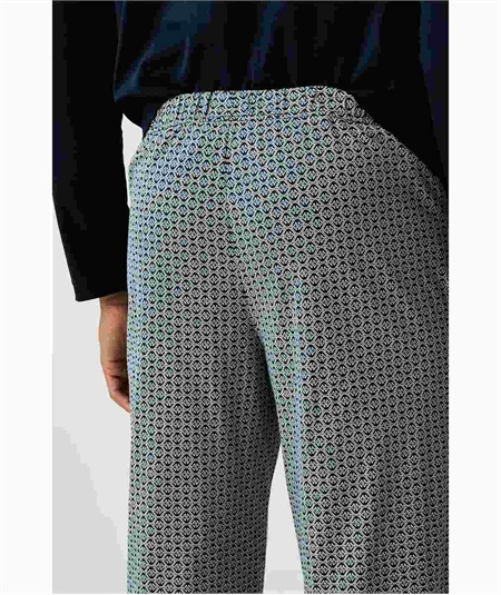 EM0003782 AF25040 Pigiama Uomo Lungo serafino in 100% Cotone Emporio Armani. Colore: Blu