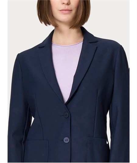 Ragno DO23GA - Giacca manica lunga in tessuto Super-Compact  Extra-Comfort. Colore: Bleu Persia 057