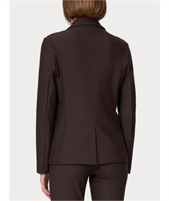 Ragno DO23GA - Giacca manica lunga in tessuto Super-Compact  Extra-Comfort. Colore: Chocolate A75