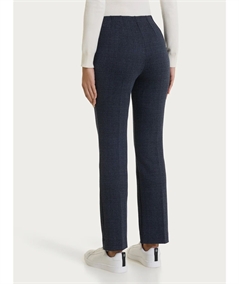 Ragno DT60PO - Pantalone Donna Dritto Invernale con Tweed Pattern in Tessuto Jacquard. Colorte: Fant. Bleu 078F