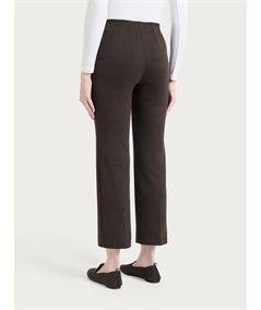 Ragno DT60PO - Pantalone Donna Dritto Invernale con Tweed Pattern in Tessuto Jacquard. Colorte: Fant. Chocolate A75F