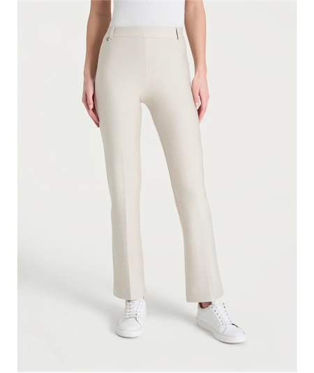 Ragno - DE72PM Pantalone donna Flare in tessuto Compact. Colore: Champignon (Avorio) 786