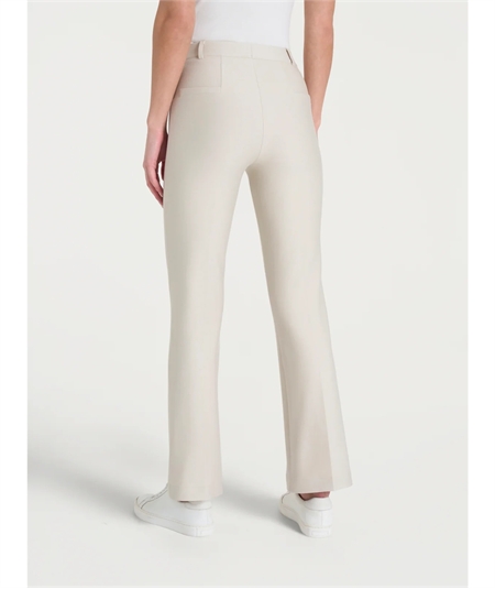 Ragno - DE72PM Pantalone donna Flare in tessuto Compact. Colore: Champignon (Avorio) 786