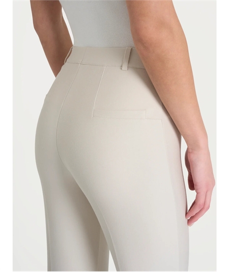Ragno - DE72PM Pantalone donna Flare in tessuto Compact. Colore: Champignon (Avorio) 786