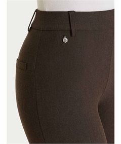 Ragno - DE72PM Pantalone donna Flare in tessuto Compact. Colore: Champignon (Avorio) 786