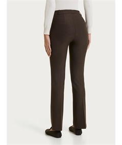 Ragno - DE72PM Pantalone donna Flare in tessuto Compact. Colore: Ebano Mel. 410M
