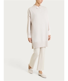 Ragno - DE72PM Pantalone donna Flare in tessuto Compact. Colore: Champignon 786