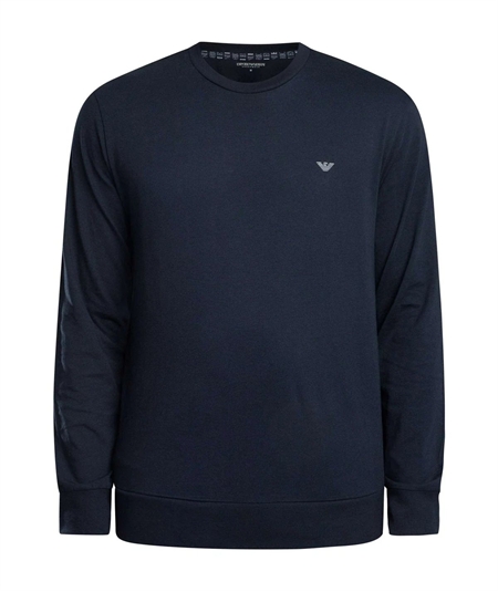 EM000617AF14994 - Pigiama girocollo in cotone interlock Emporio Armani. Colore Bleu MB310