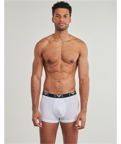 Set di 3 Boxer Uomo Emporio Armani in Cotone Elasticizzato. Colore: Assortito Bianco Nero Blu