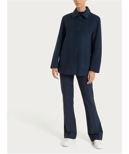 Ragno DQ61KT - Trench da Donna Stile Militare in Tessuto Vegan. Colore: Bleu 078