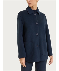 Ragno DQ61KT - Trench da Donna Stile Militare in Tessuto Vegan. Colore: Bleu 078