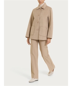Ragno DQ61KT - Trench da Donna Stile Militare in Tessuto Vegan. Colore: Cammello 100M