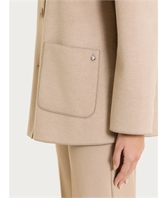 Ragno DQ61KT - Trench da Donna Stile Militare in Tessuto Vegan. Colore: Cammello 100M