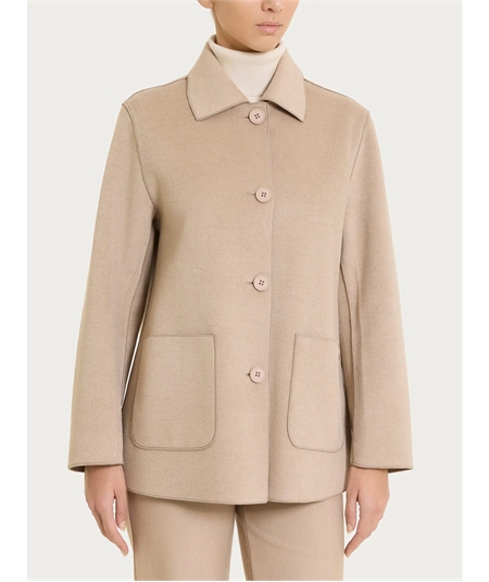 Ragno DQ61KT - Trench da Donna Stile Militare in Tessuto Vegan. Colore: Cammello 100M