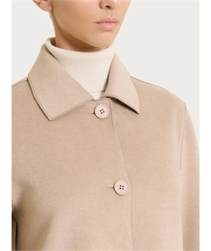 Ragno DQ61KT - Trench da Donna Stile Militare in Tessuto Vegan. Colore: Cammello 100M