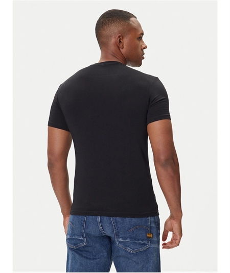 EM000379 AF14133 T-Shirt girocollo in cotone strech Emporio Armani- Nero