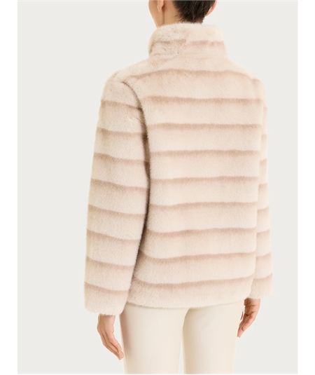 Ragno DQ43KX - Giacca Bouble-Face in Vegan Fur. Colore: Champignon 786F
