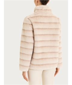Ragno DQ43KX - Giacca Bouble-Face in Vegan Fur. Colore: Champignon 786F